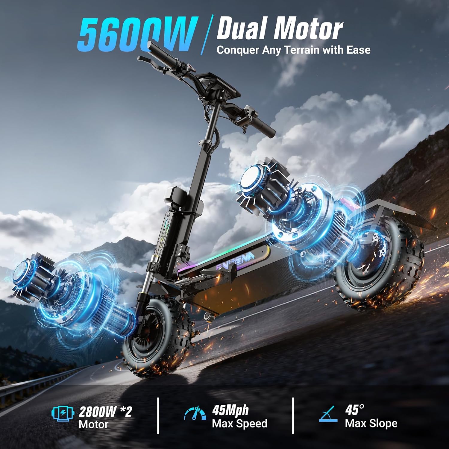 GT7 Electric Scooters Adults-  - đánh giá và giá 60V 5600W Dual Motor Electric Scooter