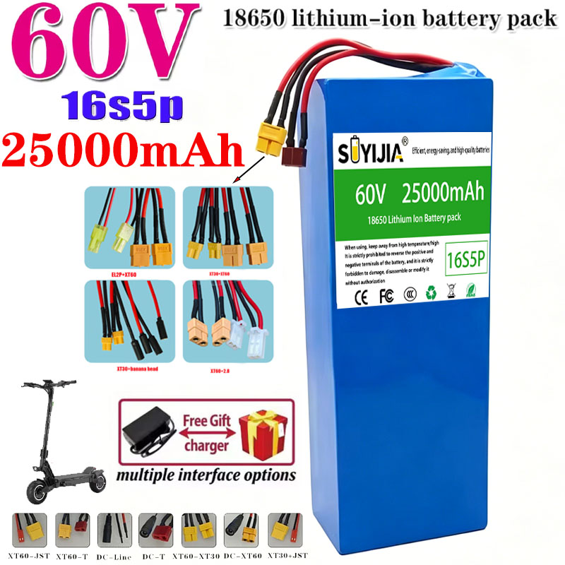Batterie Au Lithium Pour Moto, - đánh giá và giá 60V 30Ah Electric Scooter Battery